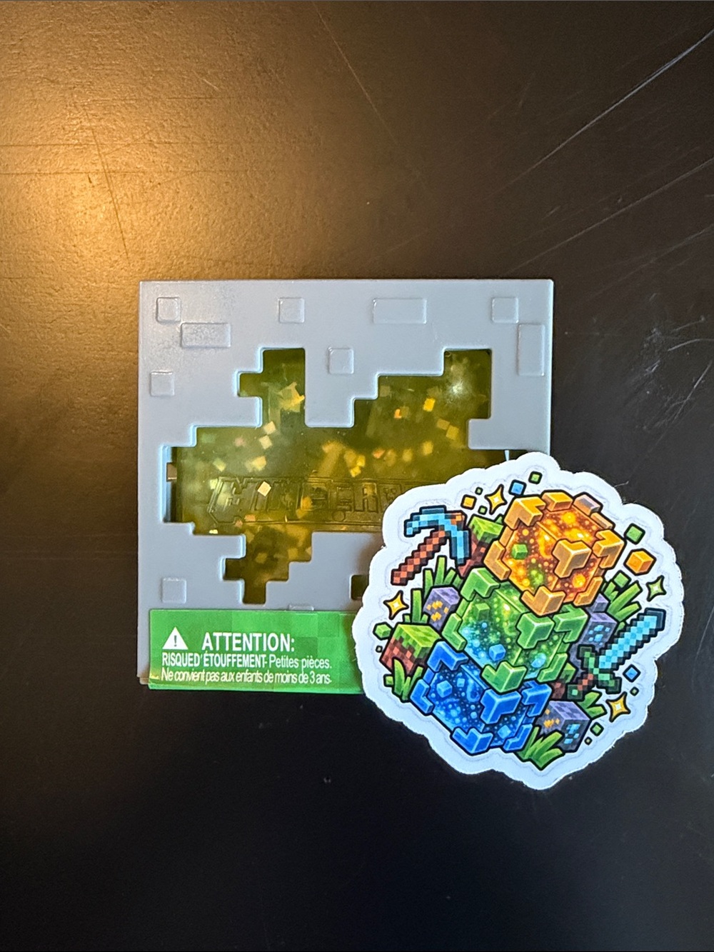 Minecraft Jelly Cube Yellow Block - Official (w/ sticker freebie)